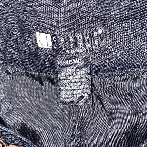 Carole Little Women’s Linen sleeveless dress size 16 - Picture 4 of 15